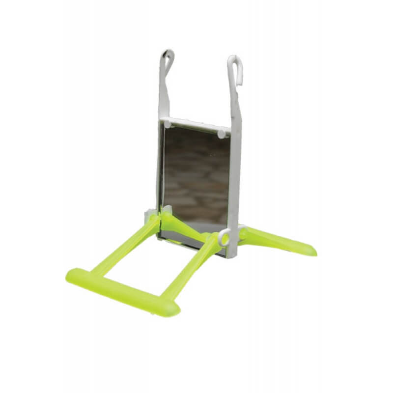 Kardelen Aynalı Tünekli Dikdörtgen Kuş Salıncağı 8*12*13 cm Kardelen Aynalı Tünekli Dikdörtgen Kuş Salıncağı 8*12*13 cm