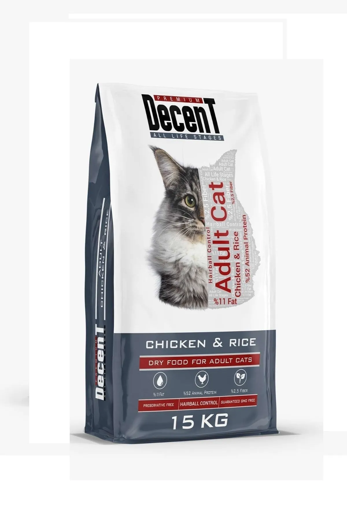 Decent Tavuklu Kedi Maması 15 kg Decent Tavuklu Kedi Maması 15 kg