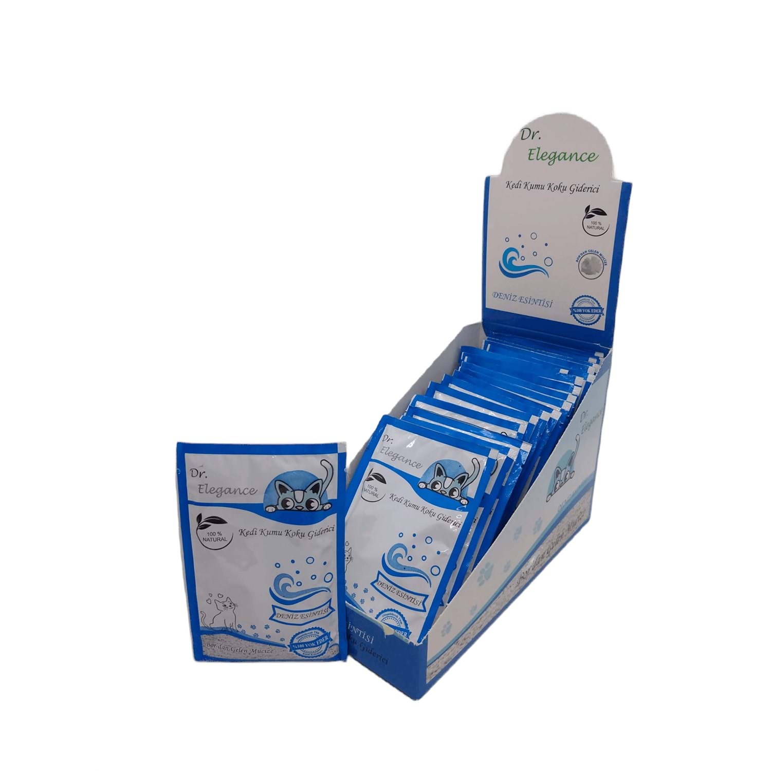 Lisinya205  Kedi Kumu Koku Giderici Deniz Esintisi 25 gr ( 14 gün Etkili Bor )
