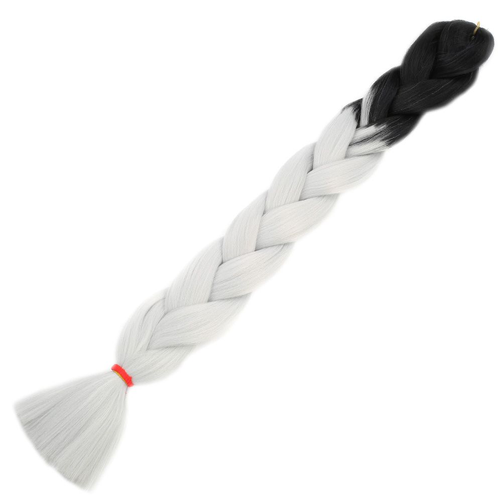 Afro Örgülük Sentetik Renk Geçişli Saç 100 Gr. / Siyah / Açık Gri / (Lisinya175) Afro Örgülük Sentetik Renk Geçişli Saç 100 Gr. / Siyah / Açık Gri / (Lisinya175)