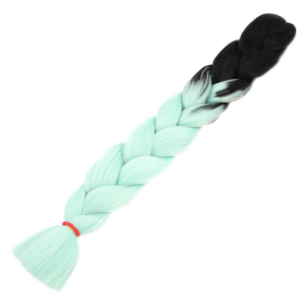 Afro Örgülük Sentetik Renk Geçişli Saç 100 Gr. / Siyah / Su Yeşili / (Lisinya175) Afro Örgülük Sentetik Renk Geçişli Saç 100 Gr. / Siyah / Su Yeşili / (Lisinya175)