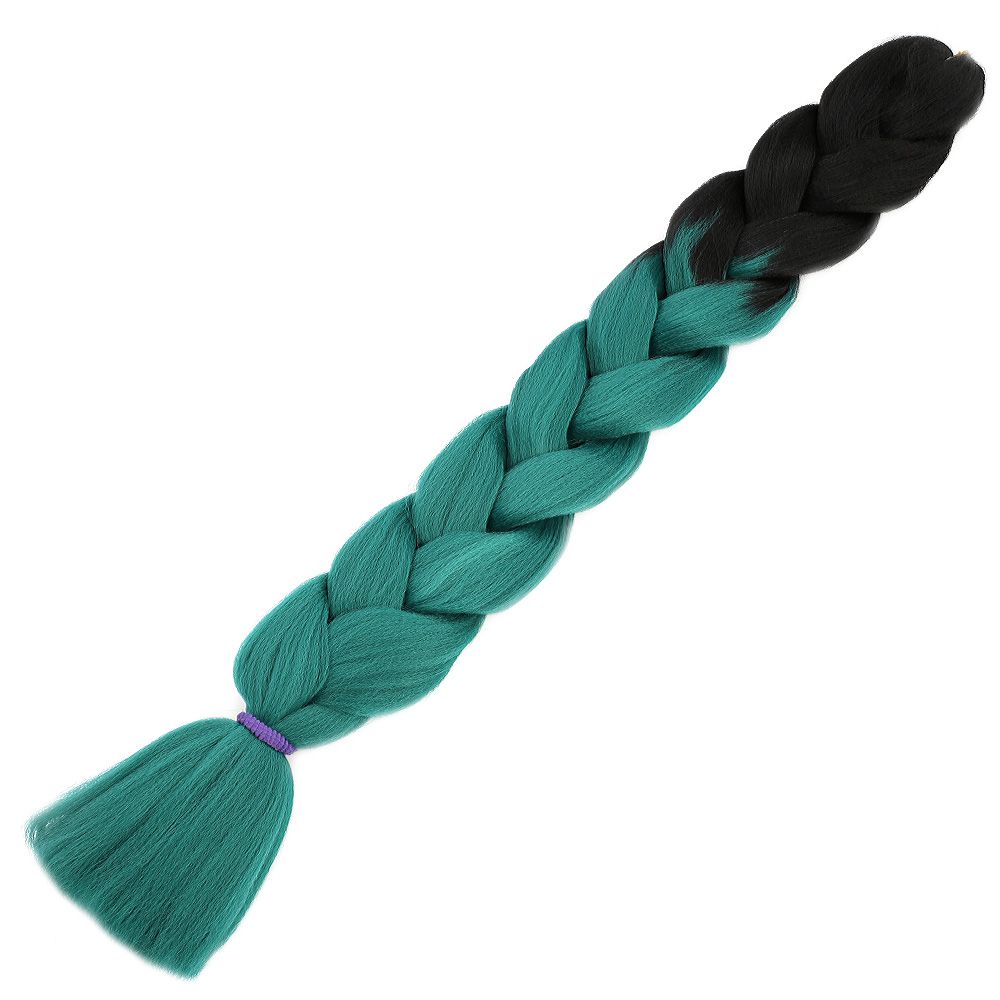 Afro Örgülük Sentetik Renk Geçişli Saç 100 Gr. / Siyah / Yeşil / (Lisinya175) Afro Örgülük Sentetik Renk Geçişli Saç 100 Gr. / Siyah / Yeşil / (Lisinya175)