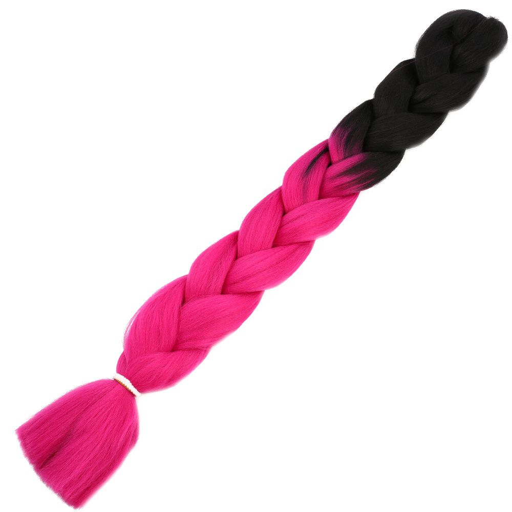 Afro Örgülük Sentetik Renk Geçişli Saç 100 Gr. / Siyah / Fuşya / (Lisinya175) Afro Örgülük Sentetik Renk Geçişli Saç 100 Gr. / Siyah / Fuşya / (Lisinya175)
