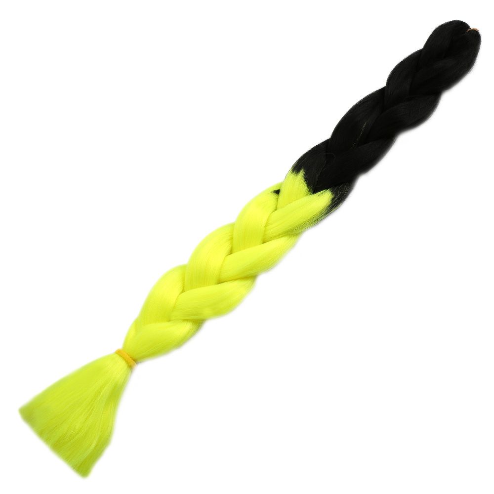 Afro Örgülük Sentetik Renk Geçişli Saç 100 Gr. / Siyah / Neon Sarı / (Lisinya175) Afro Örgülük Sentetik Renk Geçişli Saç 100 Gr. / Siyah / Neon Sarı / (Lisinya175)