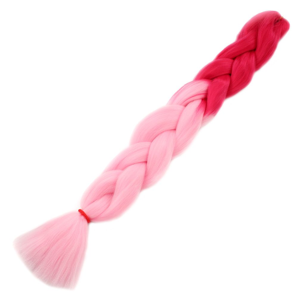 Afro Örgülük Sentetik Renk Geçişli Saç 100 Gr./ Koyu Pembe / Açık Pembe / (Lisinya175) Afro Örgülük Sentetik Renk Geçişli Saç 100 Gr./ Koyu Pembe / Açık Pembe / (Lisinya175)