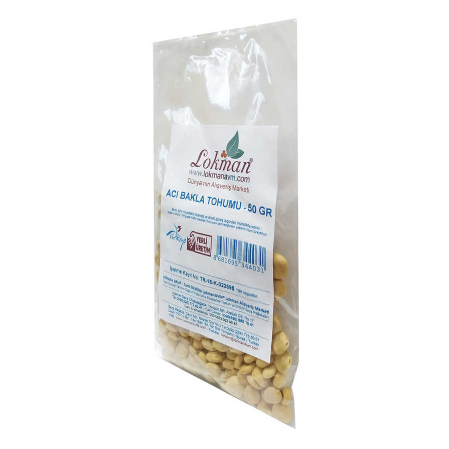 Lisinya214 Acı Bakla Tohumu Yahudi Baklası Doğal 50 Gr Paket