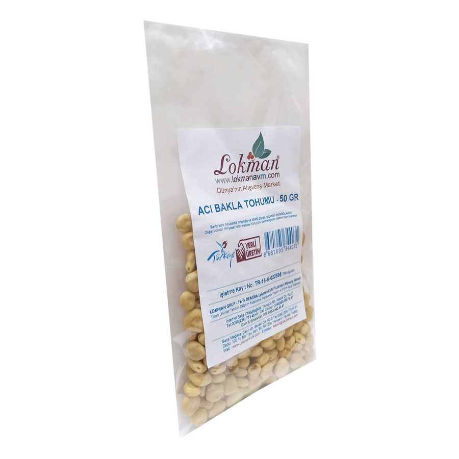 Lisinya214 Acı Bakla Tohumu Yahudi Baklası Doğal 50 Gr Paket