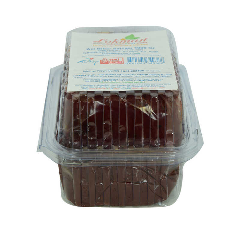 Lisinya214 Acı Biber Salçası 1000 Gr Paketli Kutulu