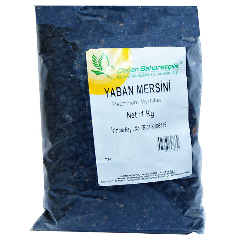 Lisinya214 Doğal Acı Yaban Mersini Siyah 1000 Gr Paket