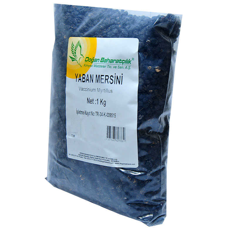 Lisinya214 Doğal Acı Yaban Mersini Siyah 1000 Gr Paket
