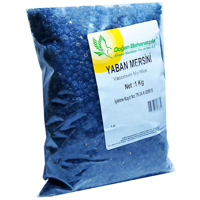 Lisinya214 Doğal Acı Yaban Mersini Siyah 1000 Gr Paket