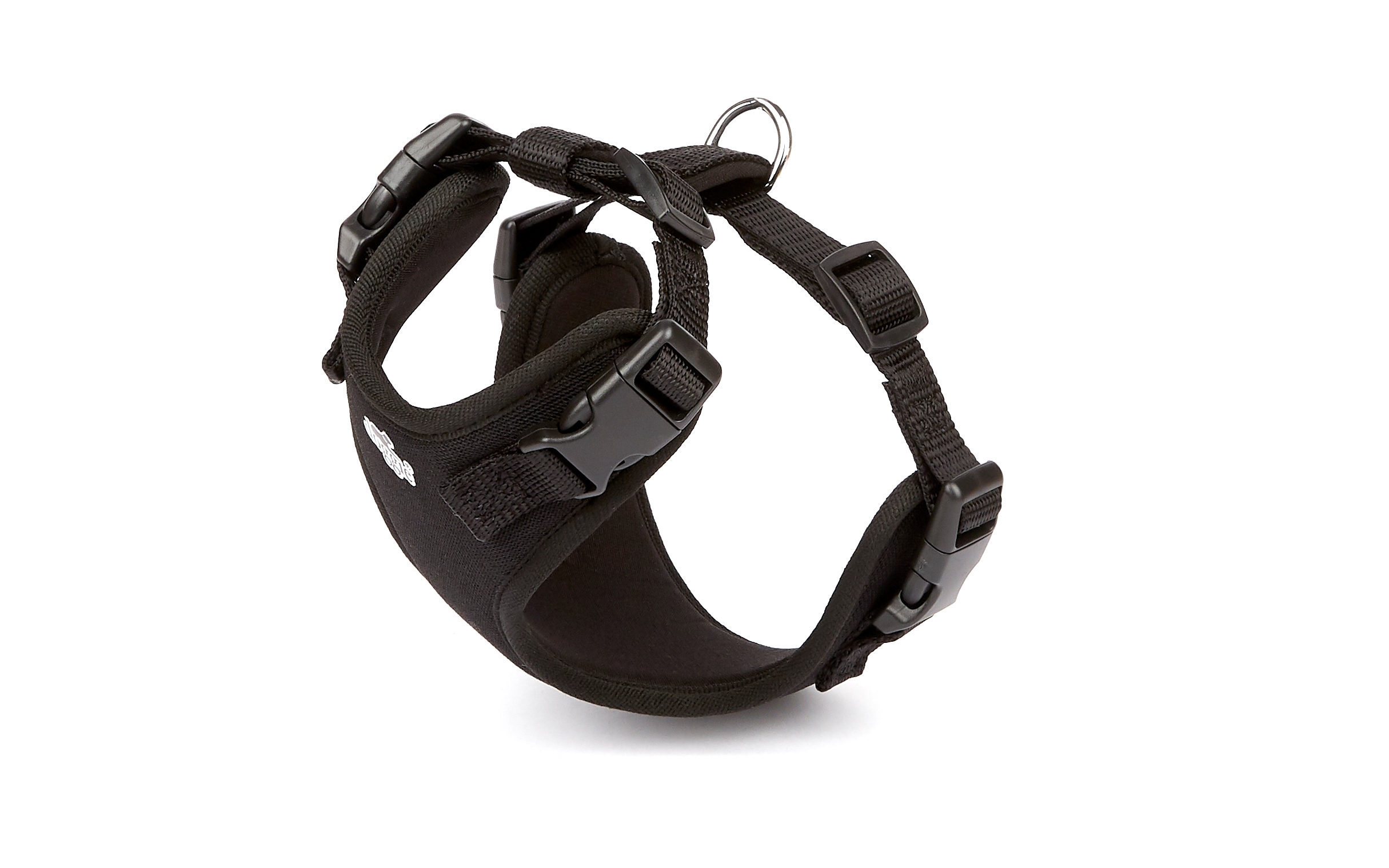 Havalı Ped Dokuma Köpek Göğüs Tasması 30/35 cm Siyah - Lisinya