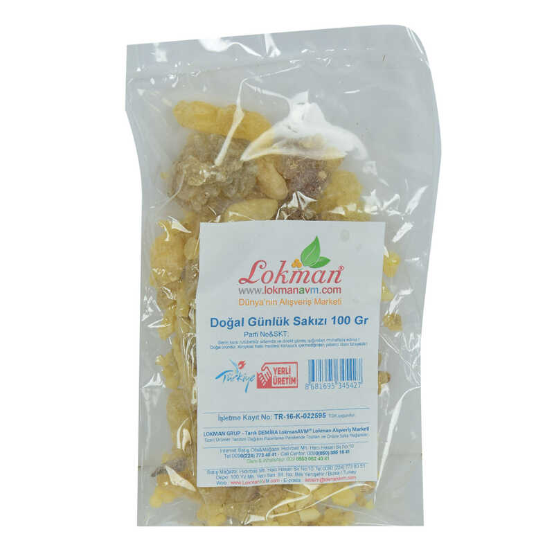Lisinya214 Ak Günlük Sakızı Doğal 100 Gr Paket