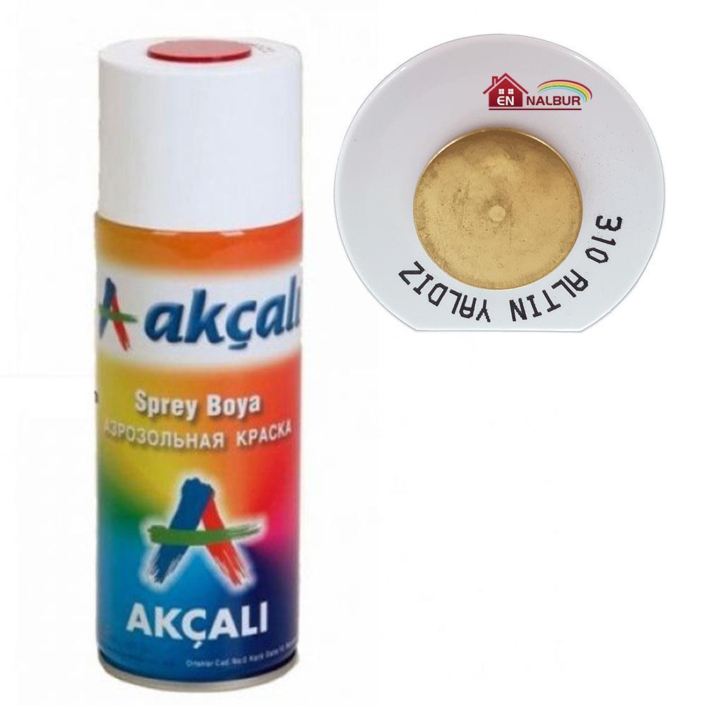 Akçalı Sprey Boya 400 ml 310 Altın Yaldız Lisinya202 Akçalı Sprey Boya 400 ml 310 Altın Yaldız