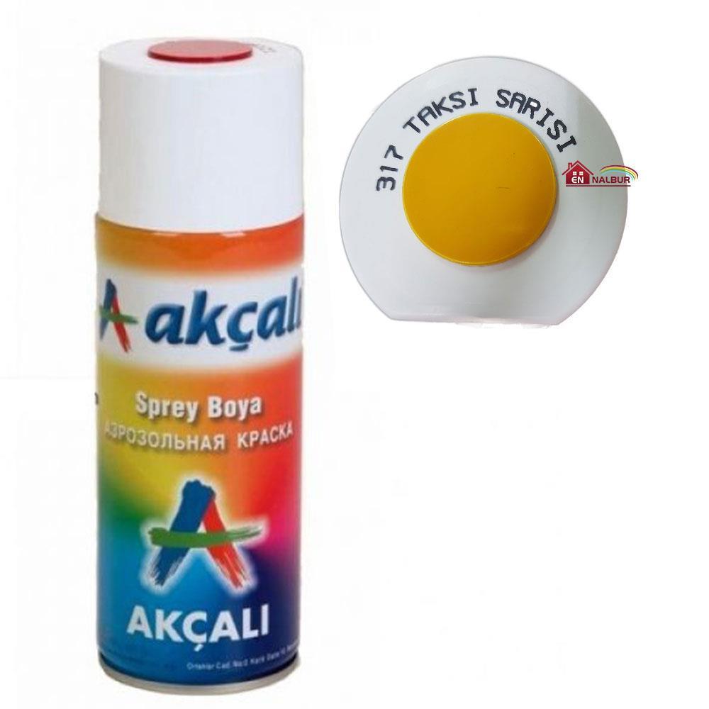 Akçalı Sprey Boya 400 ml 317 Taksi Sarısı Lisinya202 Akçalı Sprey Boya 400 ml 317 Taksi Sarısı