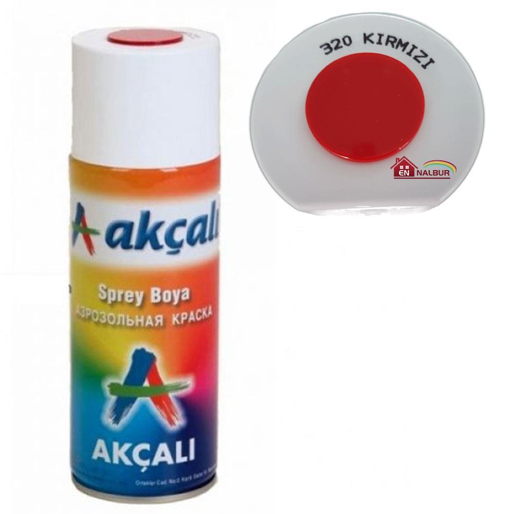 Akçalı Sprey Boya 400 ml 320 Kırmızı Lisinya202 Akçalı Sprey Boya 400 ml 320 Kırmızı