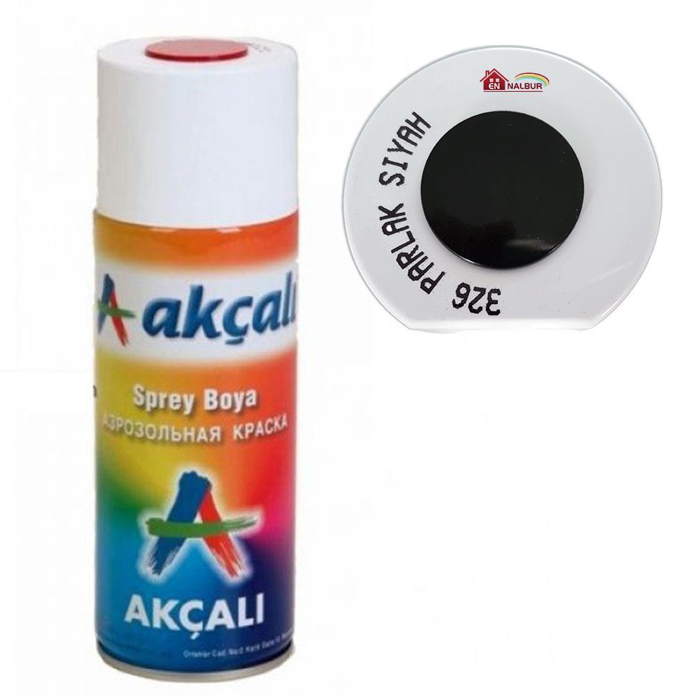 Akçalı Sprey Boya 400 ml 326 Parlak Siyah Lisinya202 Akçalı Sprey Boya 400 ml 326 Parlak Siyah