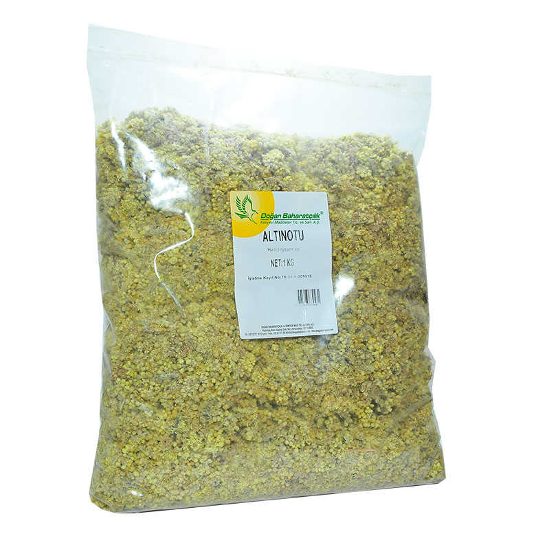 Lisinya214 Doğal Altın Çiçeği Otu 1000 Gr Paket