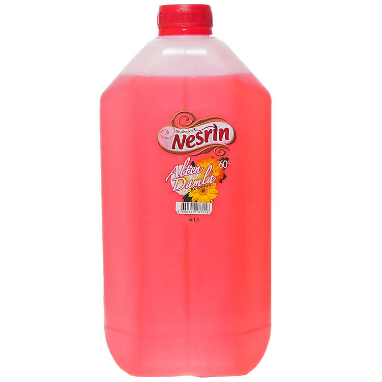 Lisinya214 Altın Damla Kolonyası 60 Derece Pet Bidon 5 Lt