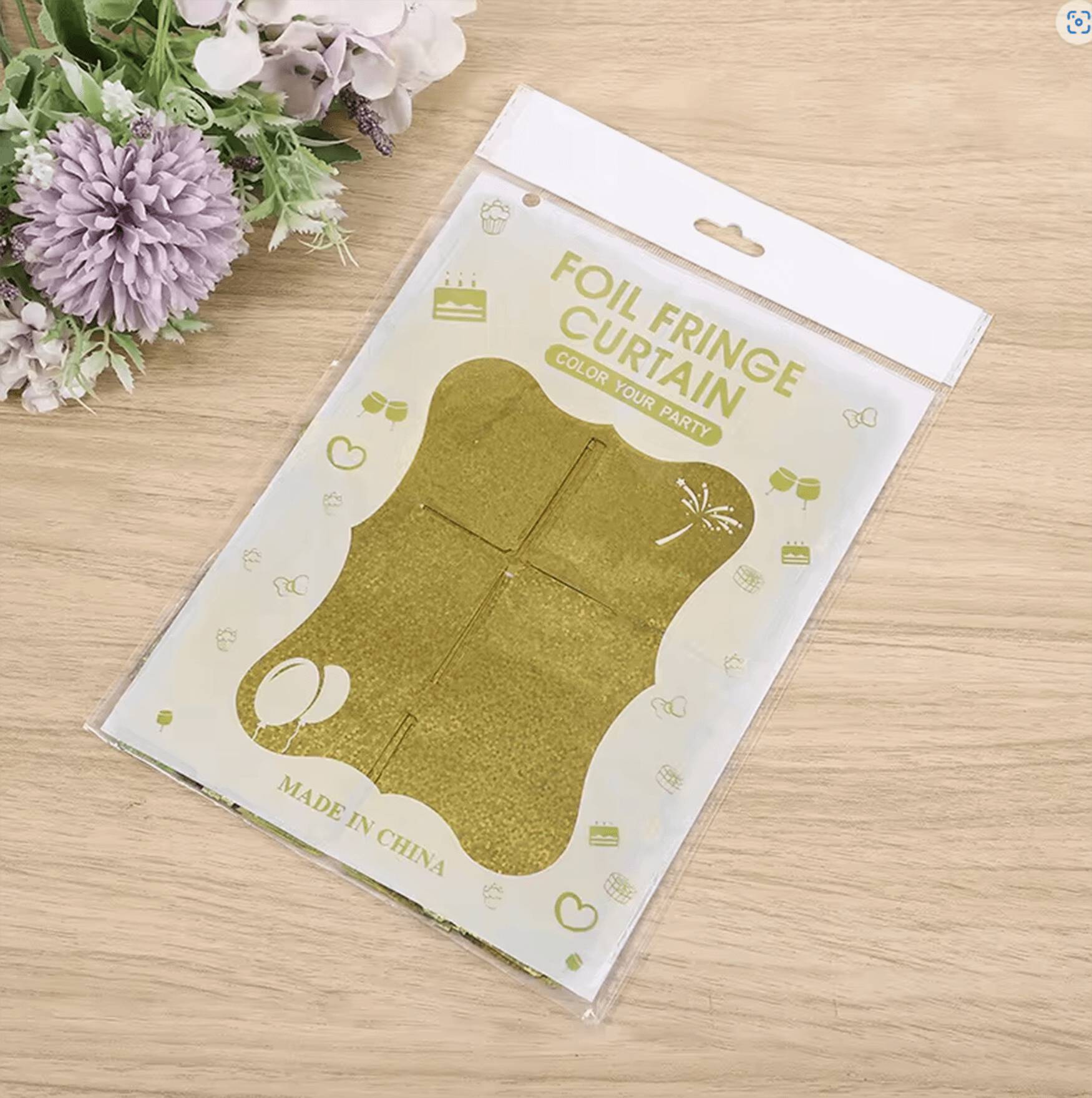 Altın Gold Renk Dikdörtgen Kesim Parlak Sim Görünümlü Fon Perde Dekor 1x2 Metre (Lisinya) Altın Gold Renk Dikdörtgen Kesim Parlak Sim Görünümlü Fon Perde Dekor 1x2 Metre (Lisinya)