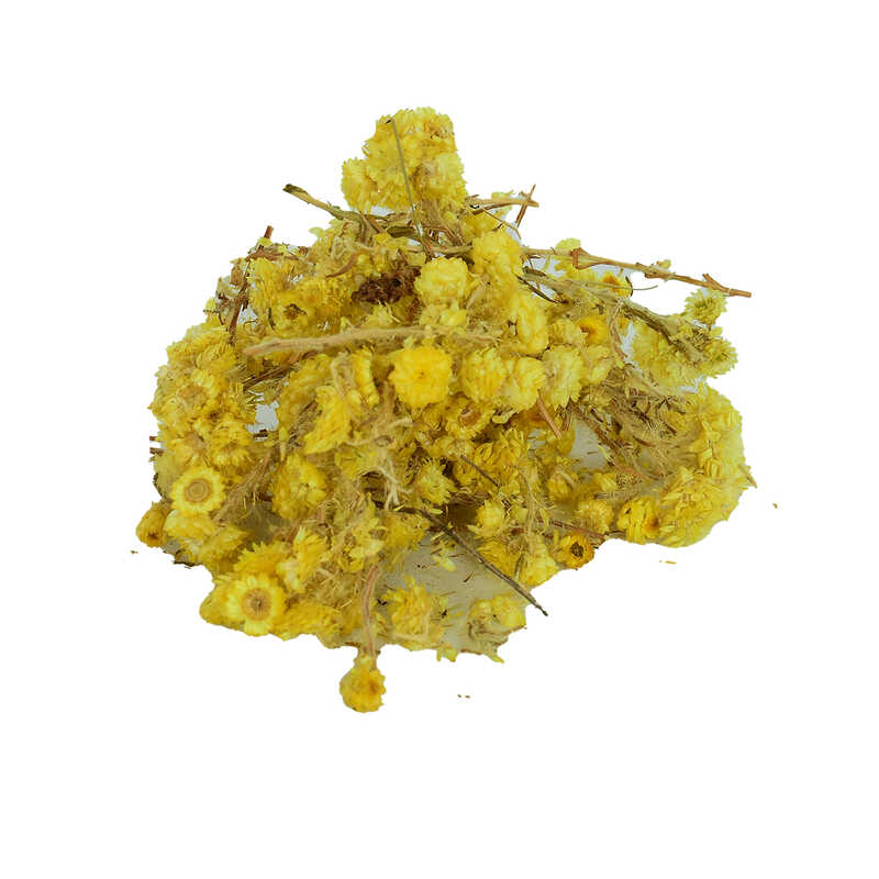 Lisinya214 Altın Otu Çiçeği Ölmez Çiçek Doğal 100 Gr Paket
