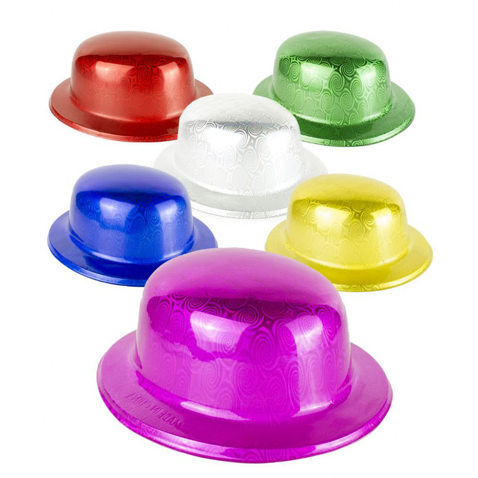 Altın Renk Hologramlı Plastik Yuvarlak Melon 27x24 cm (Lisinya)
