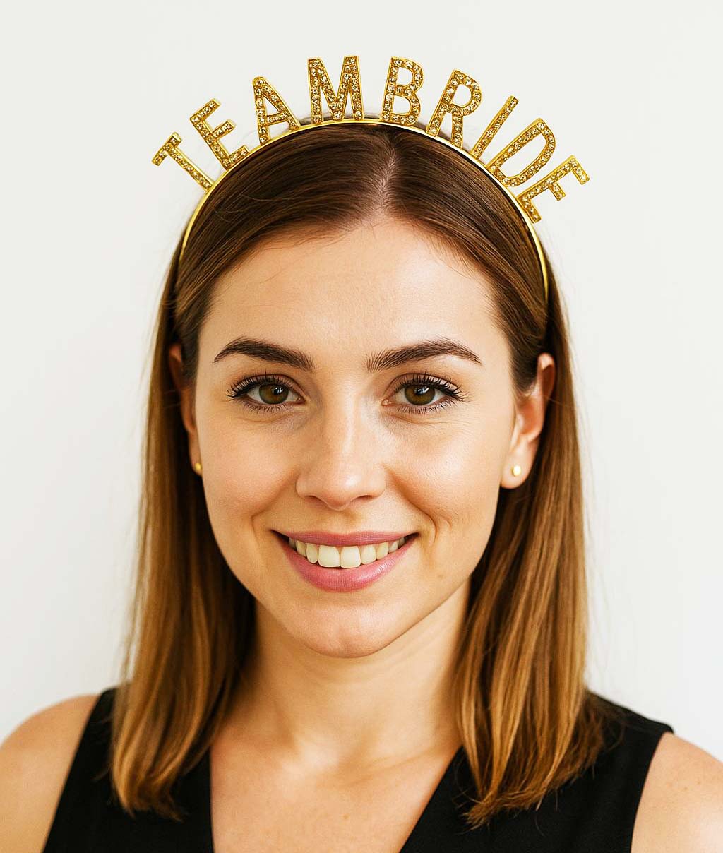 Altın Renk Team Bride Taç – Gelin ve Nedime Tacı Altın Renk Team Bride Taç – Gelin ve Nedime Tacı