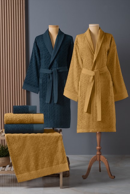 Bambu Bornoz Seti Lisse Moonlit Amber