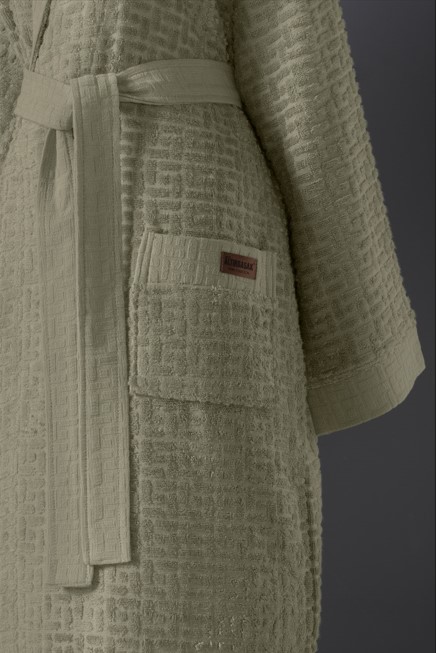 Bambu Bornoz Seti Lisse Sage Sabre