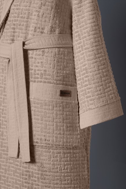 Bambu Bornoz Seti Lisse Sage Sabre