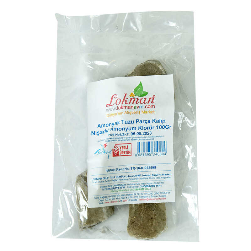 Lisinya214 Amonyak Tuzu Parça Kalıp Nişadır - Amonyum Klorür 100 Gr Paket