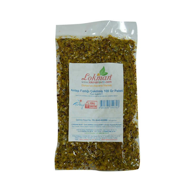 Lisinya214 Antep Fıstığı Çekilmiş 100 Gr paket