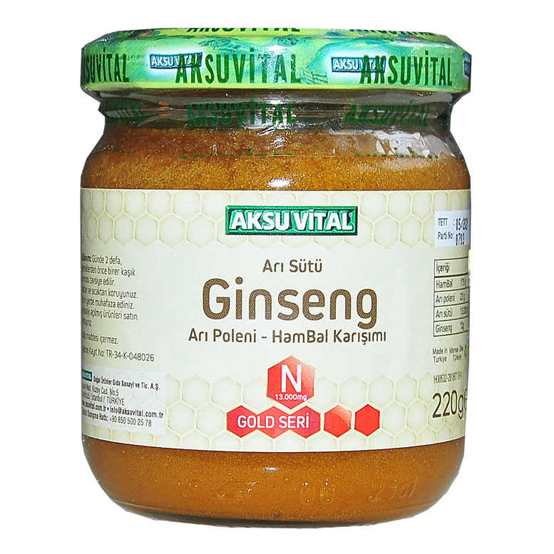 Lisinya214 Arı Sütü Ginseng Polen Bal Karışımı 220 Gr