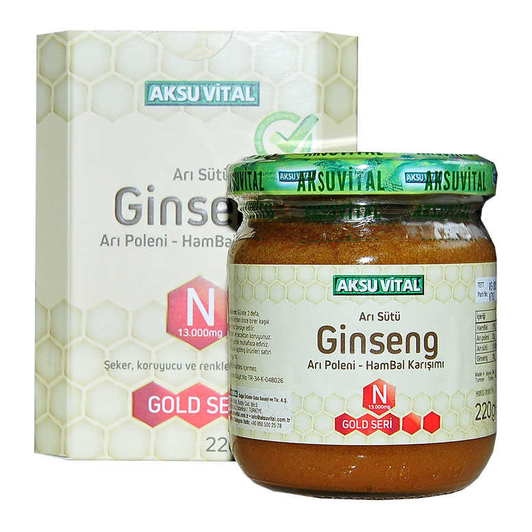 Lisinya214 Arı Sütü Ginseng Polen Bal Karışımı 220 Gr