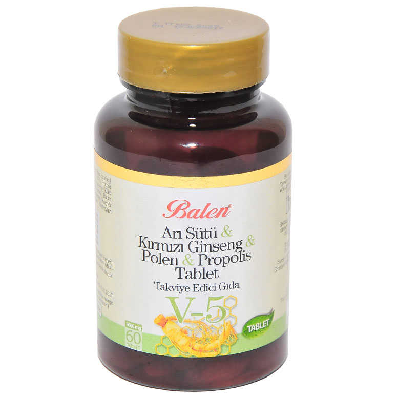 Lisinya214 Arı Sütü & Kırmızı Ginseng & Polen & Propolis 60 Tablet