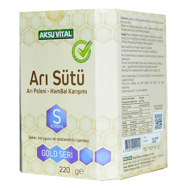 Lisinya214 Arı Sütü Polen Bal Karışımı 18.000 MG
