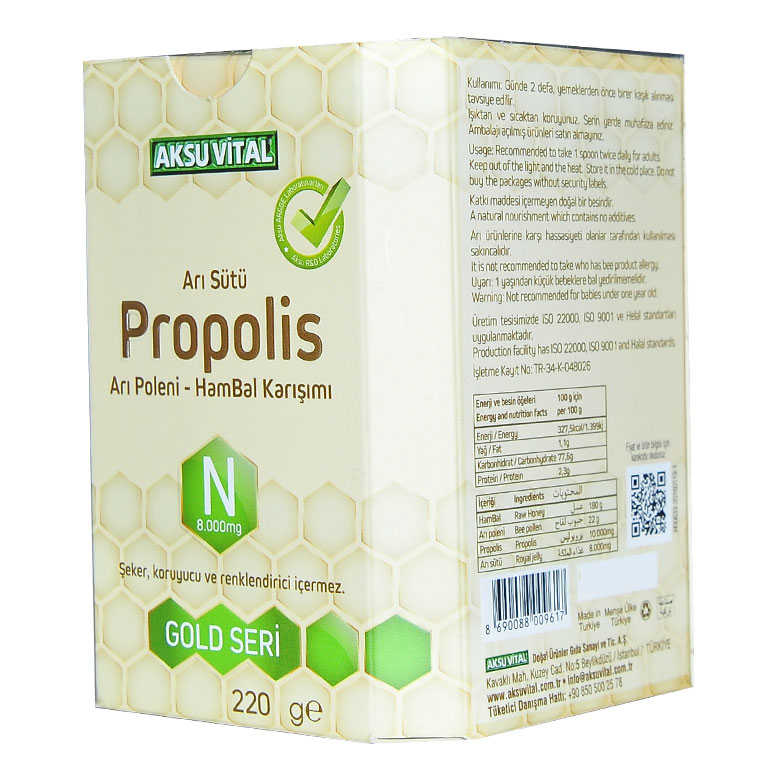 Lisinya214 Arı Sütü Propolis Polen Bal Karışımı 220 Gr