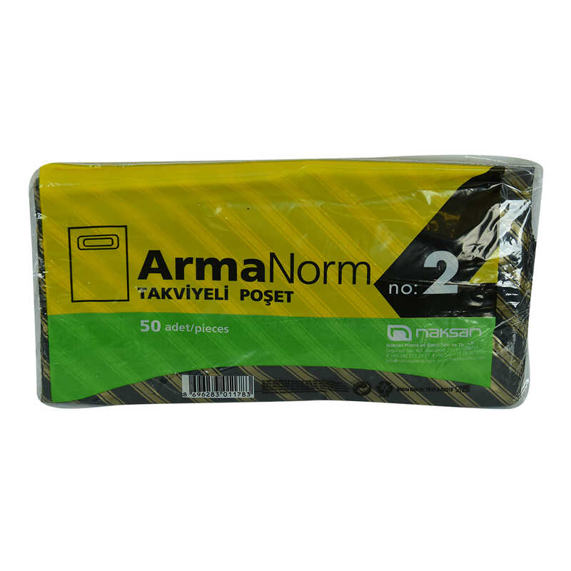 Lisinya214 ArmaNorm Takviyeli Çanta Poşet Karma Desen Renk 35X25 50 Adet No:2