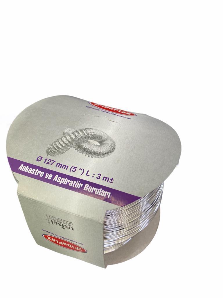 Lisinya202 Aspilatör Borusu Telli 127 mm 3 Metre