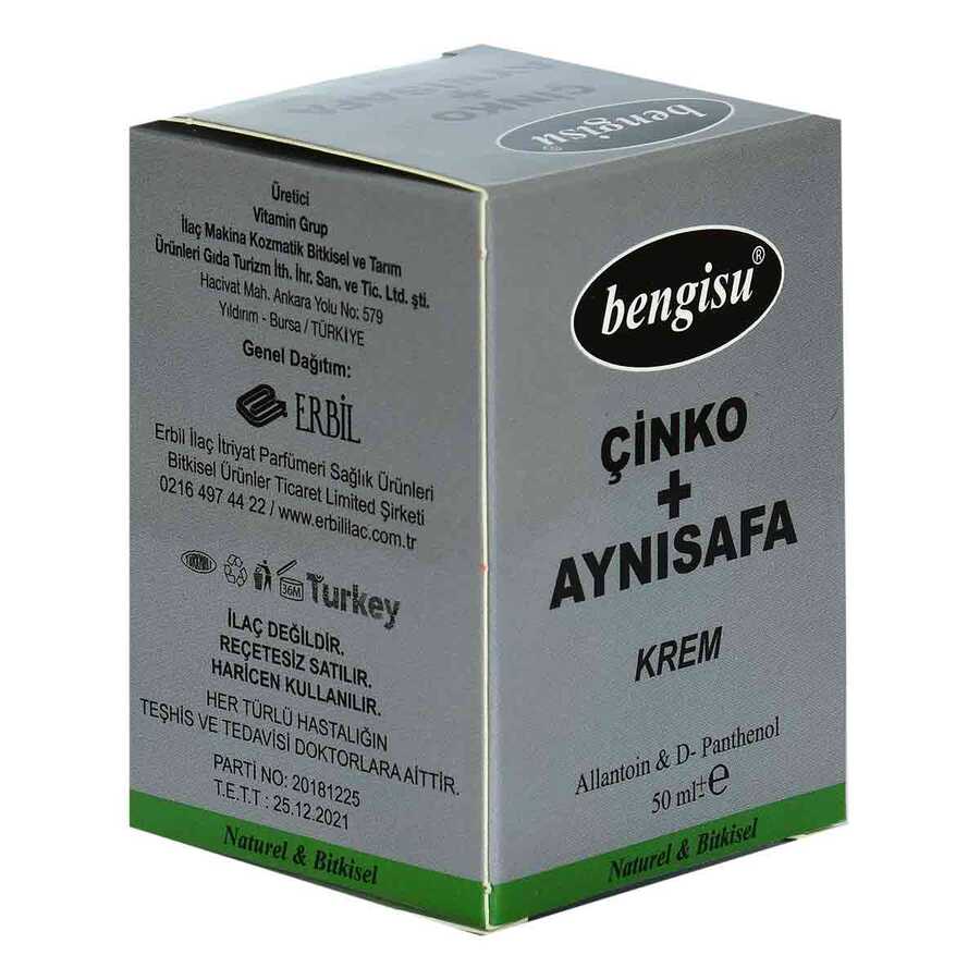 Lisinya214 Aynısafa + Çinko Bitkisel Krem Allantoin ve D- Panthenol 50 ML