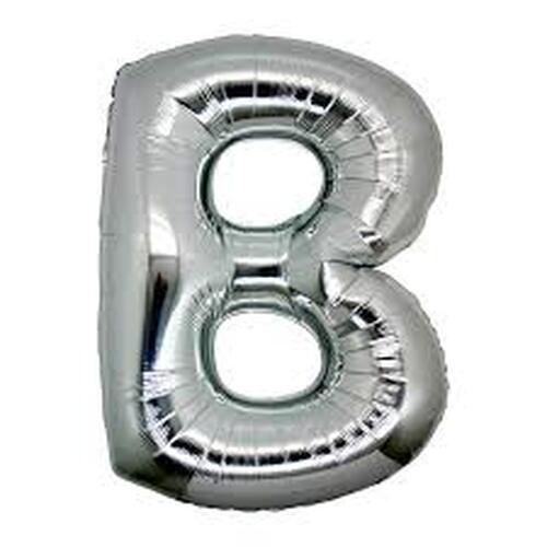 B Harf Folyo Bn Gümüş Renk 40 inç B Harf Folyo Balon Gümüş Renk 40 inç (Lisinya)