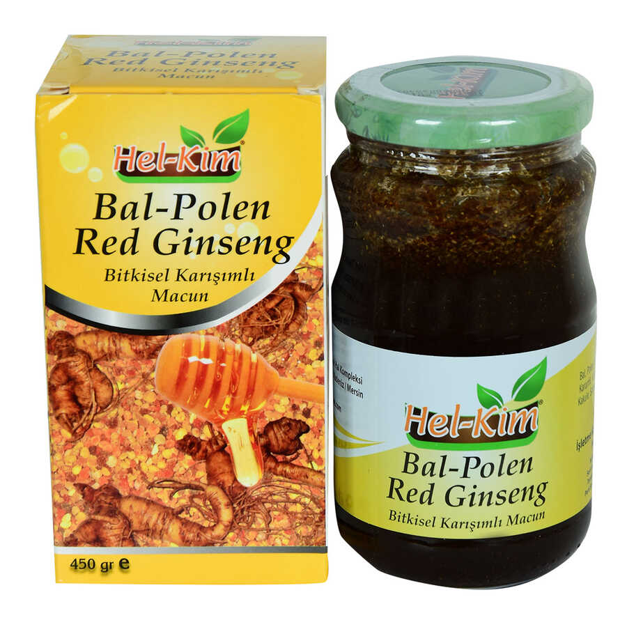 Lisinya214 Bal Polen Red Ginsengli Bitkisel Karışımlı Macunnu 450 Gr