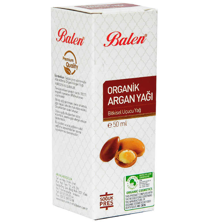 Lisinya214 Argan Yağı Organik Soğuk Pres 50 ML Cam Şişe