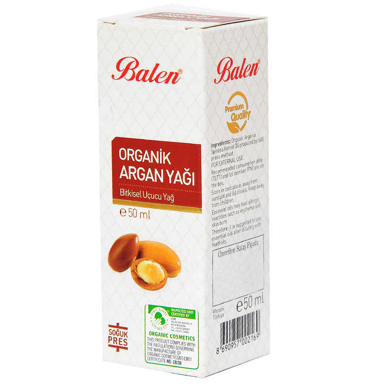 Lisinya214 Argan Yağı Organik Soğuk Pres 50 ML Cam Şişe