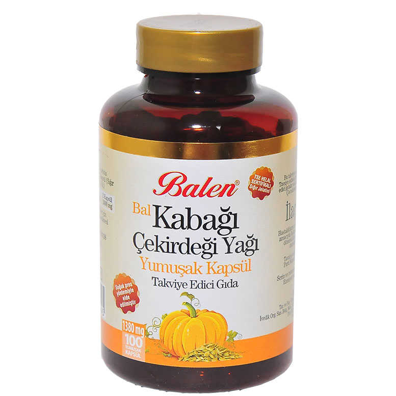 Lisinya214 Bal Kabağı Çekirdeği Yağı Yumuşak 100 Kapsül