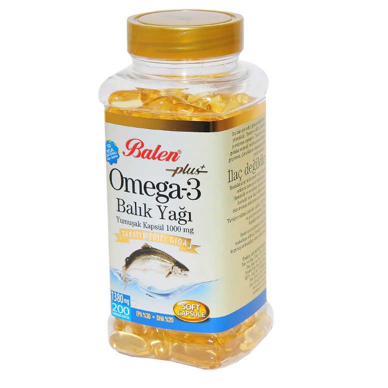 Omega 3 Plus+ Balık Yağı Yumuşak 200 Kapsül