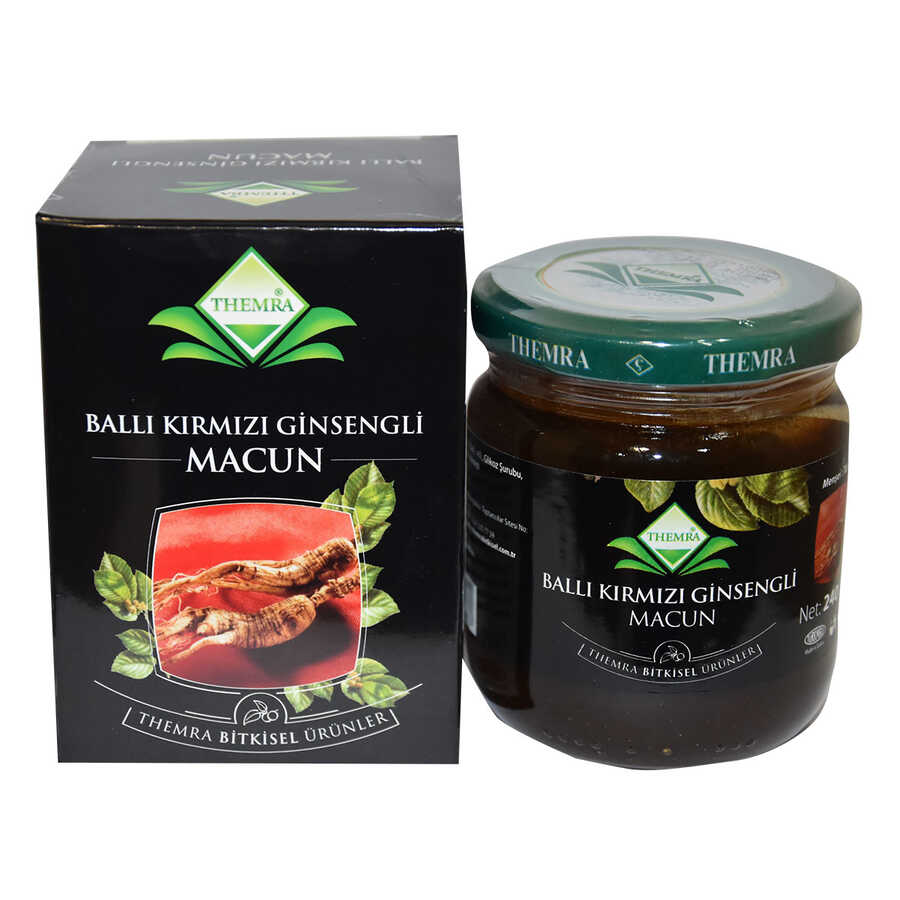 Lisinya214 Ballı Kırmızı Ginsengli Macunu Bitkisel Karışım 240 Gr