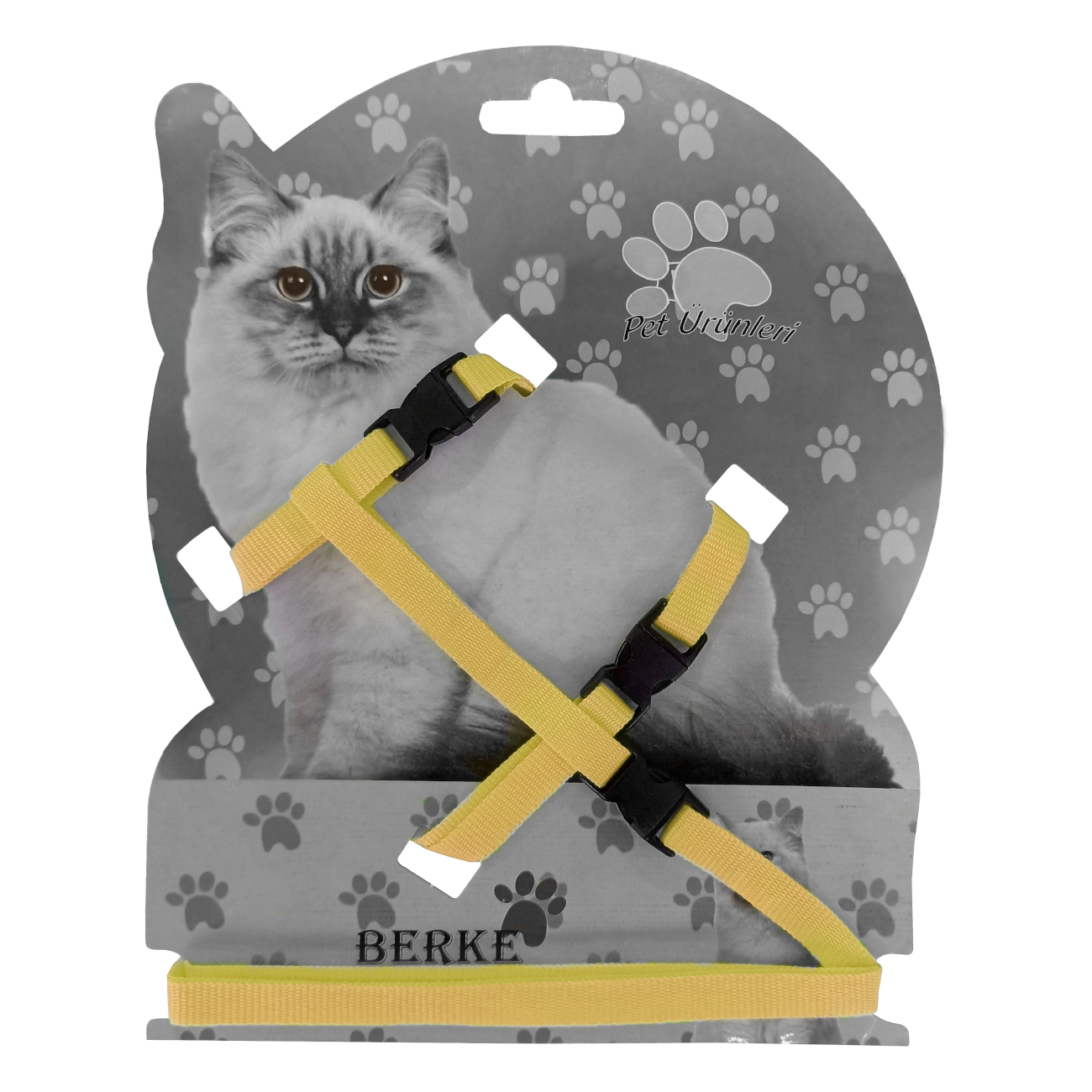 Gezdirme Kayışlı Dokuma Kedi Göğüs Tasma Seti 20*32-120 cm Sarı Lisinya205 Gezdirme Kayışlı Dokuma Kedi Göğüs Tasma Seti 20*32-120 cm Sarı