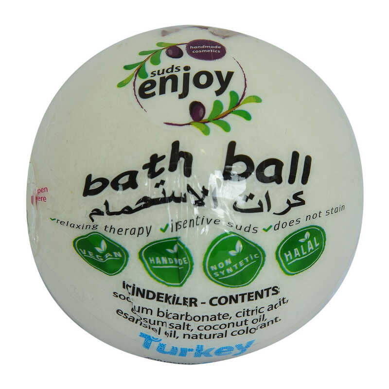 Lisinya214 Beyaz Gül El Yapımı Banyo Küvet Topu Sabunu Beyaz 90-120 Gr