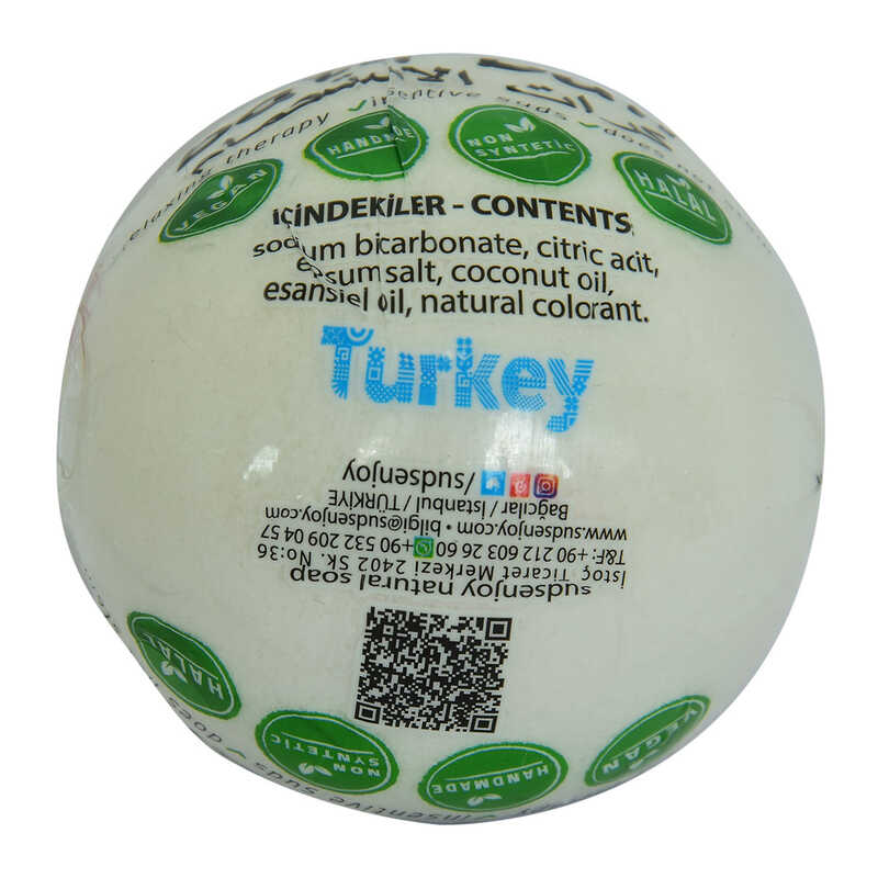 Lisinya214 Beyaz Gül El Yapımı Banyo Küvet Topu Sabunu Beyaz 90-120 Gr